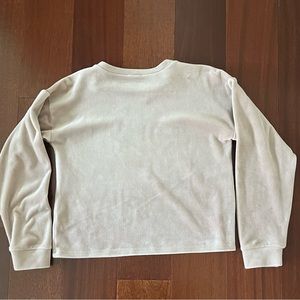 Forever 21 Dusty Pink Velour Crewneck